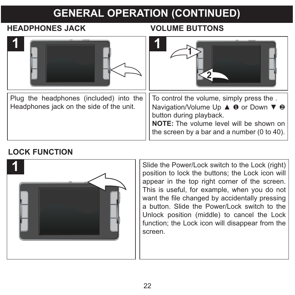 General operation (continued) | Memorex MMP9008 User Manual | Page 23 / 142
