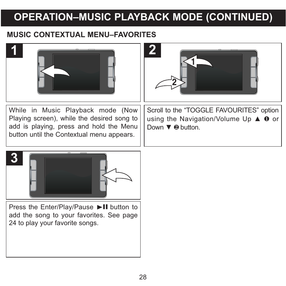 Operation–music playback mode (continued) | Memorex MMP9008 User Manual | Page 29 / 142