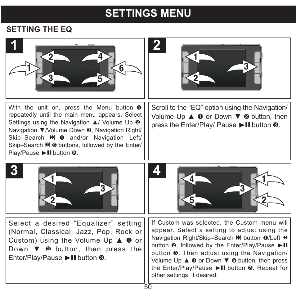 Settings menu | Memorex MMP9008 User Manual | Page 51 / 142