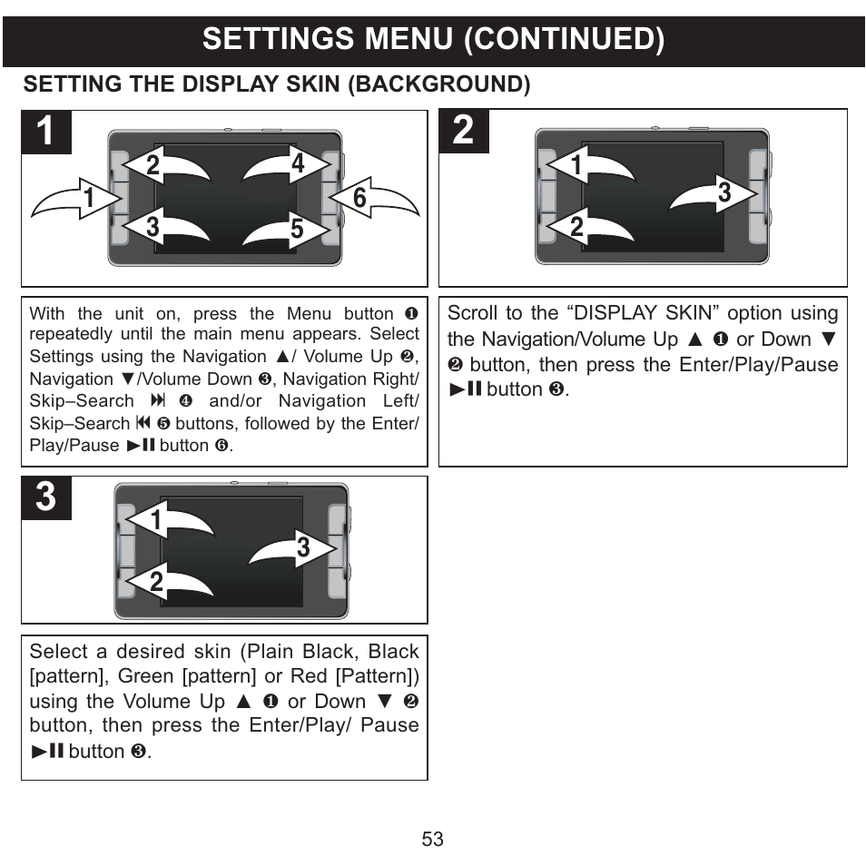 Settings menu (continued) | Memorex MMP9008 User Manual | Page 54 / 142