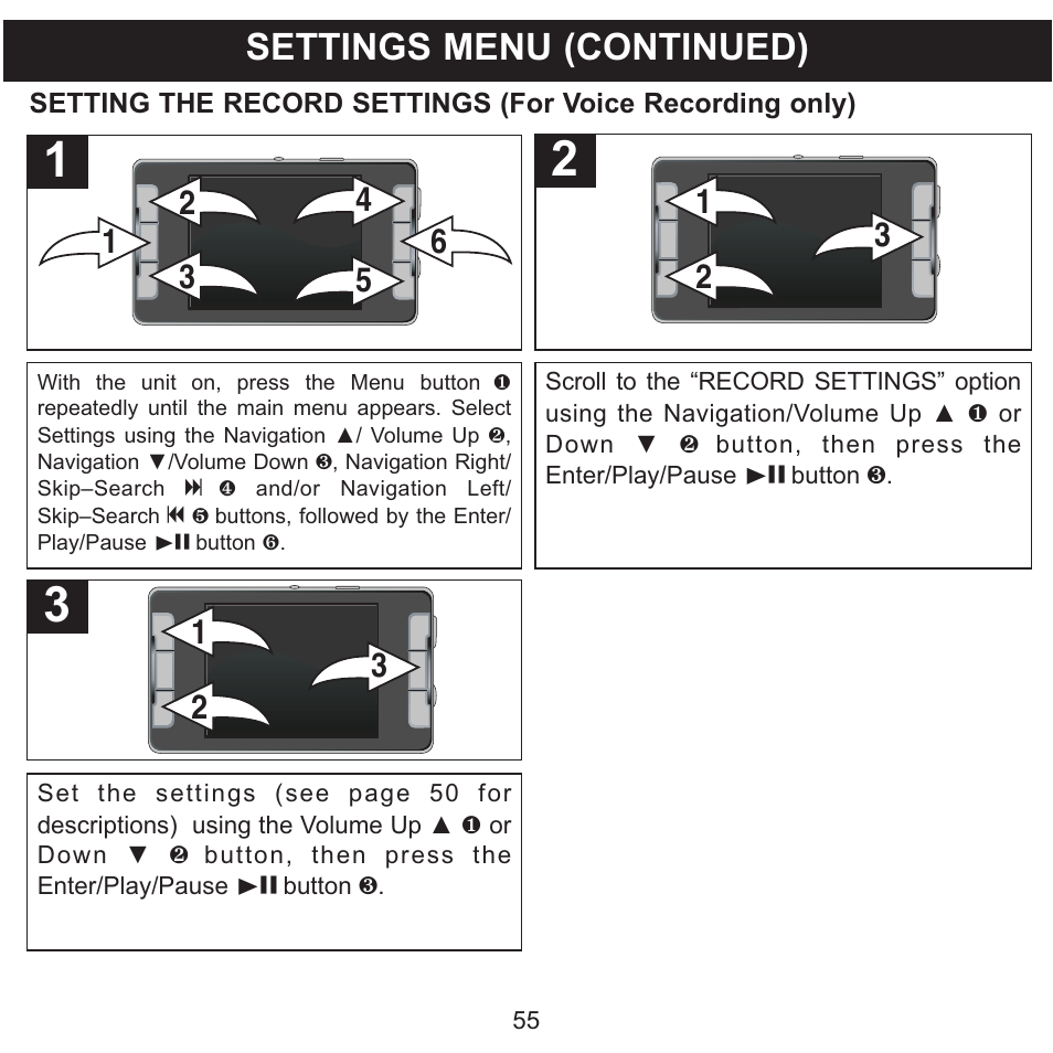 Settings menu (continued) | Memorex MMP9008 User Manual | Page 56 / 142