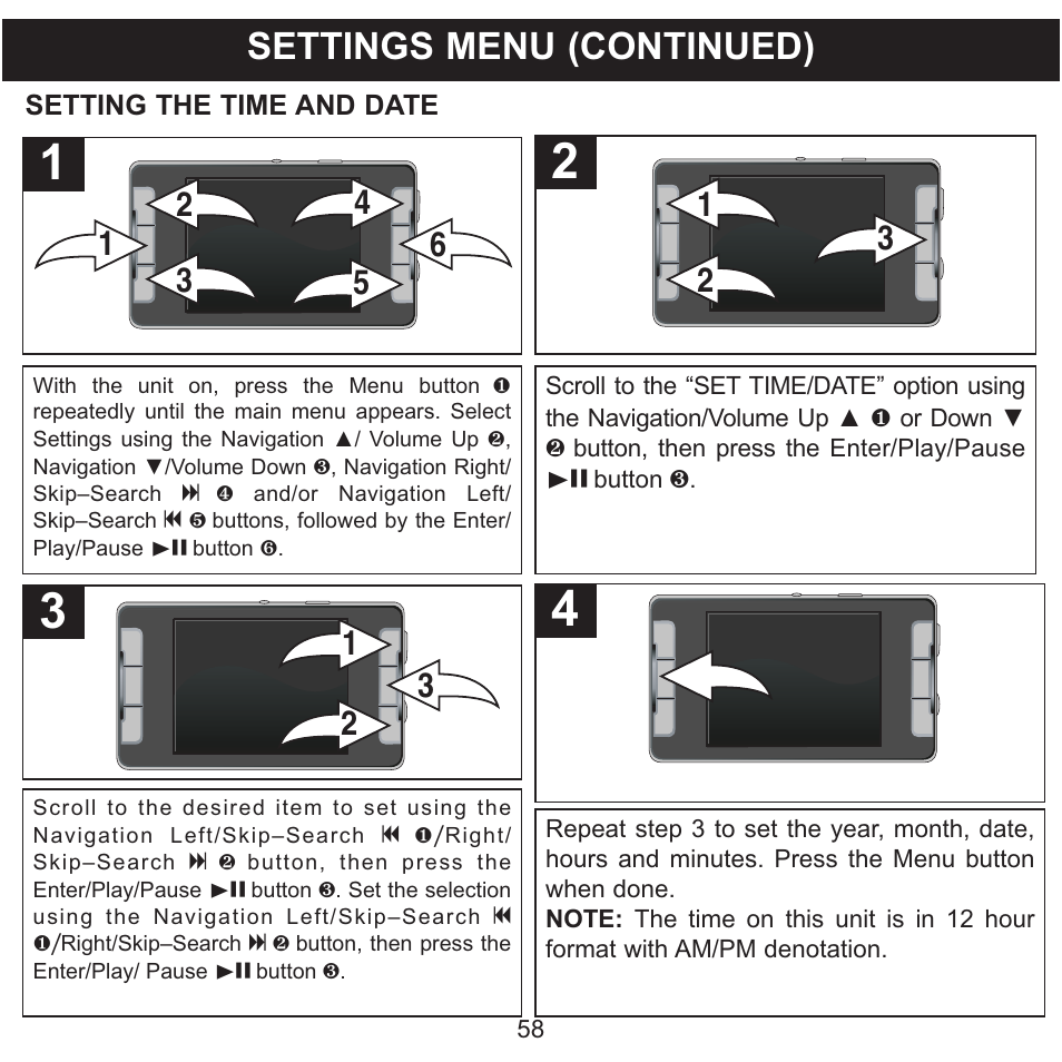 Settings menu (continued) | Memorex MMP9008 User Manual | Page 59 / 142