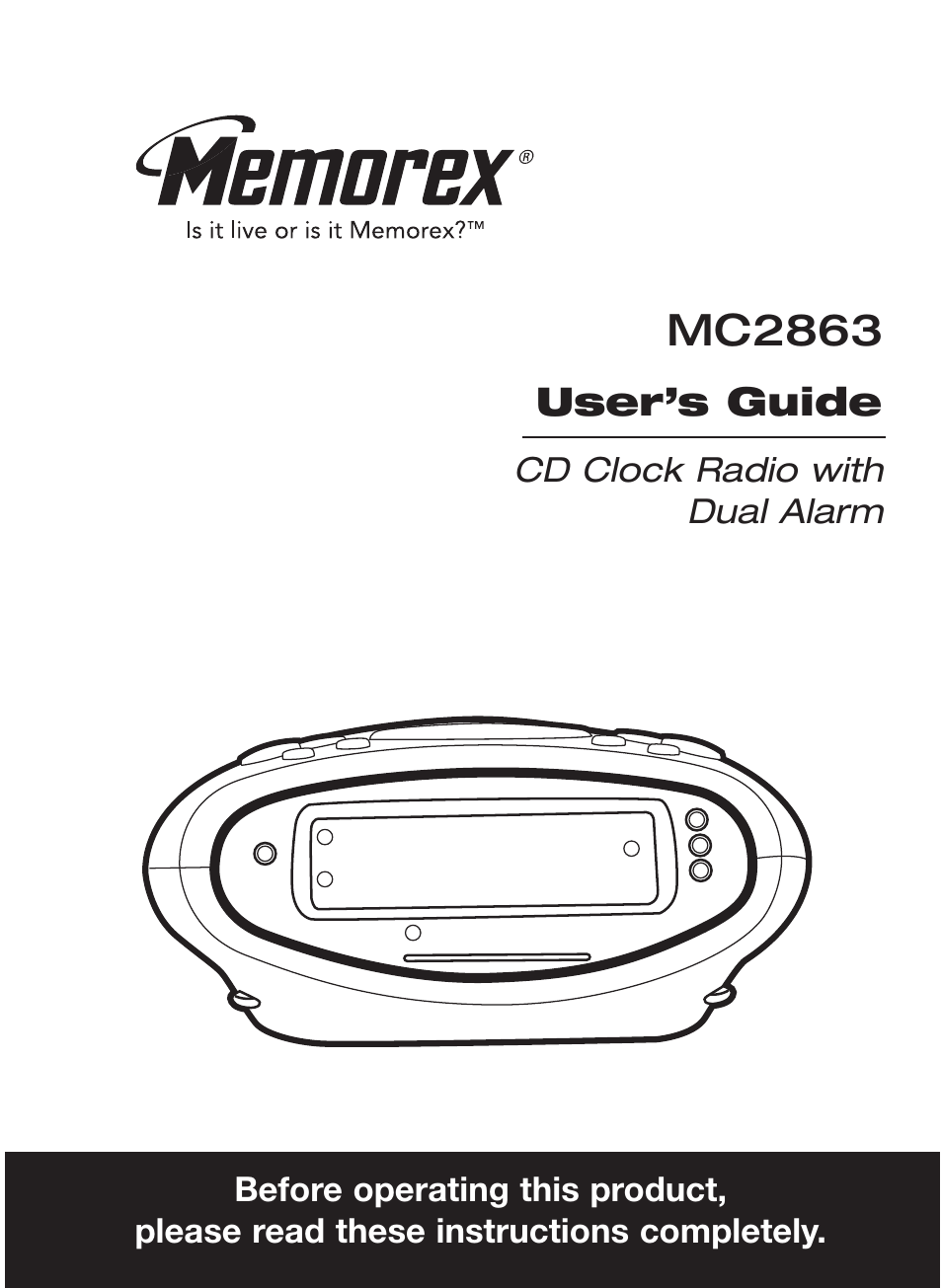 Memorex MC2863 User Manual | 19 pages