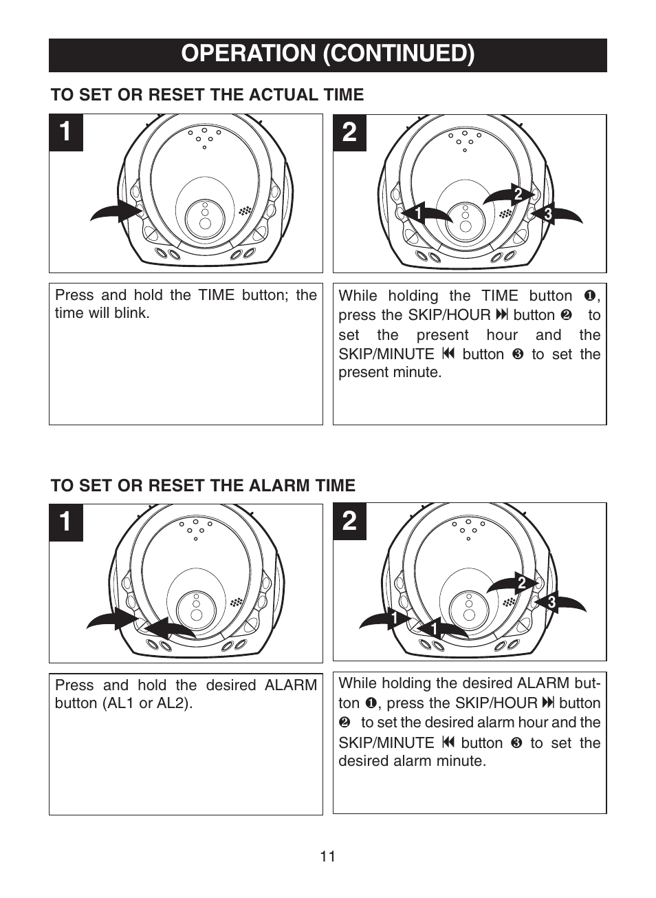 Operation (continued) | Memorex MC2863 User Manual | Page 12 / 19