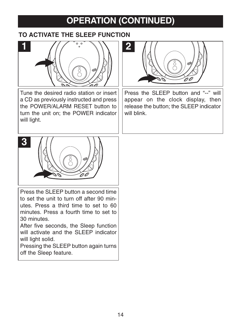 Operation (continued) | Memorex MC2863 User Manual | Page 15 / 19