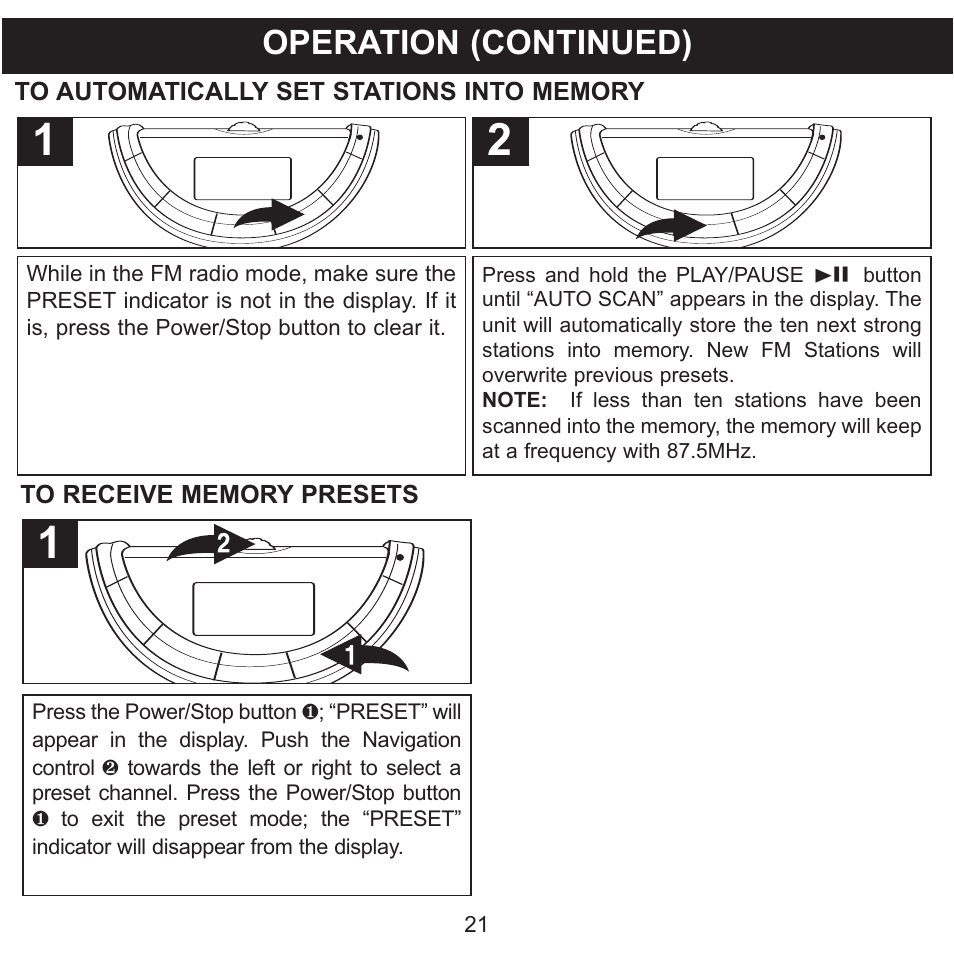 Operation (continued) | Memorex MMP8560 User Manual | Page 22 / 41