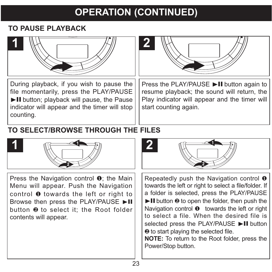 Operation (continued) | Memorex MMP8560 User Manual | Page 24 / 41