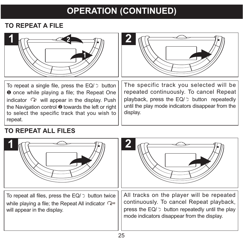 Operation (continued) | Memorex MMP8560 User Manual | Page 26 / 41