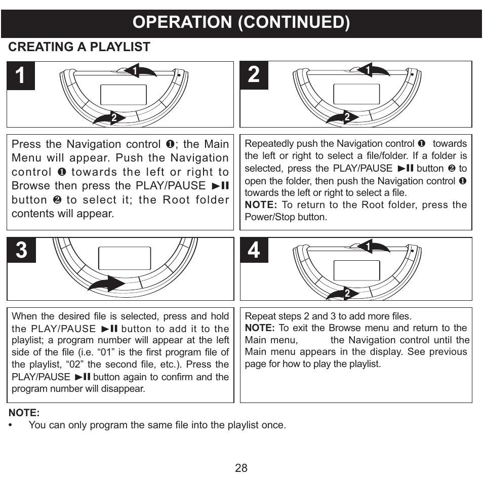 Operation (continued) | Memorex MMP8560 User Manual | Page 29 / 41