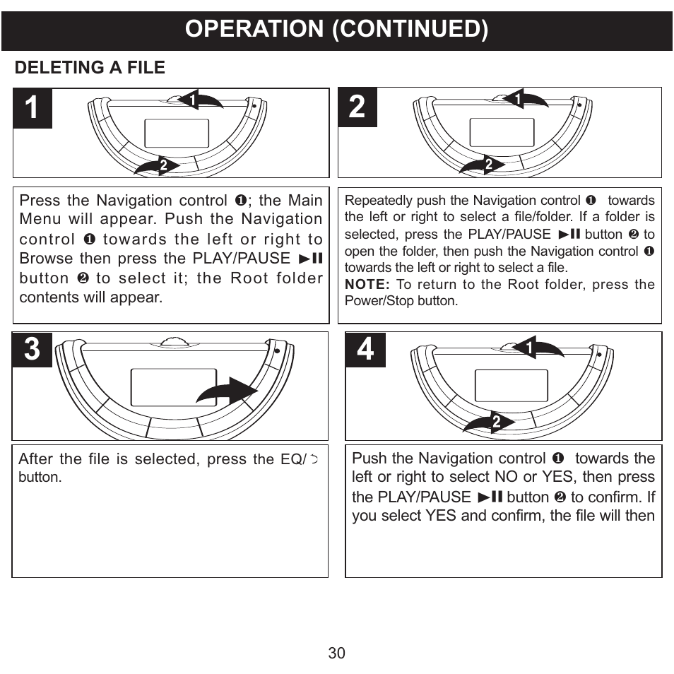 Operation (continued) | Memorex MMP8560 User Manual | Page 31 / 41