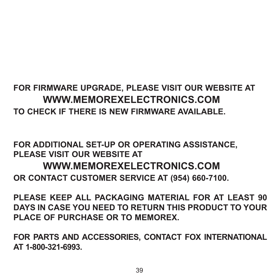 Memorex MMP8560 User Manual | Page 40 / 41