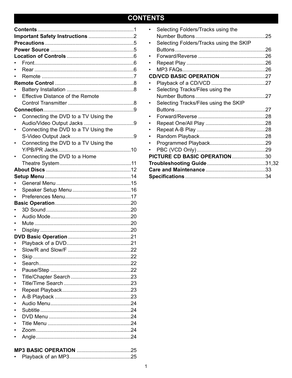 Memorex MVD2029 User Manual | Page 2 / 36