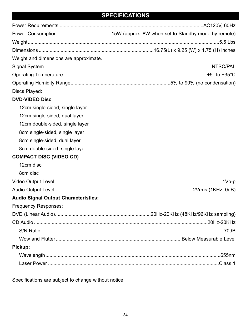 Memorex MVD2032 User Manual | Page 35 / 36