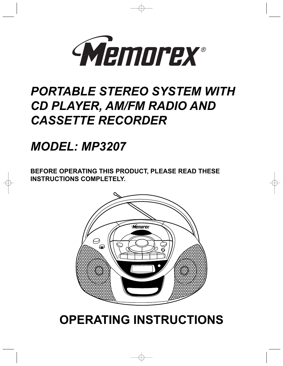 Memorex MP3207 User Manual | 17 pages