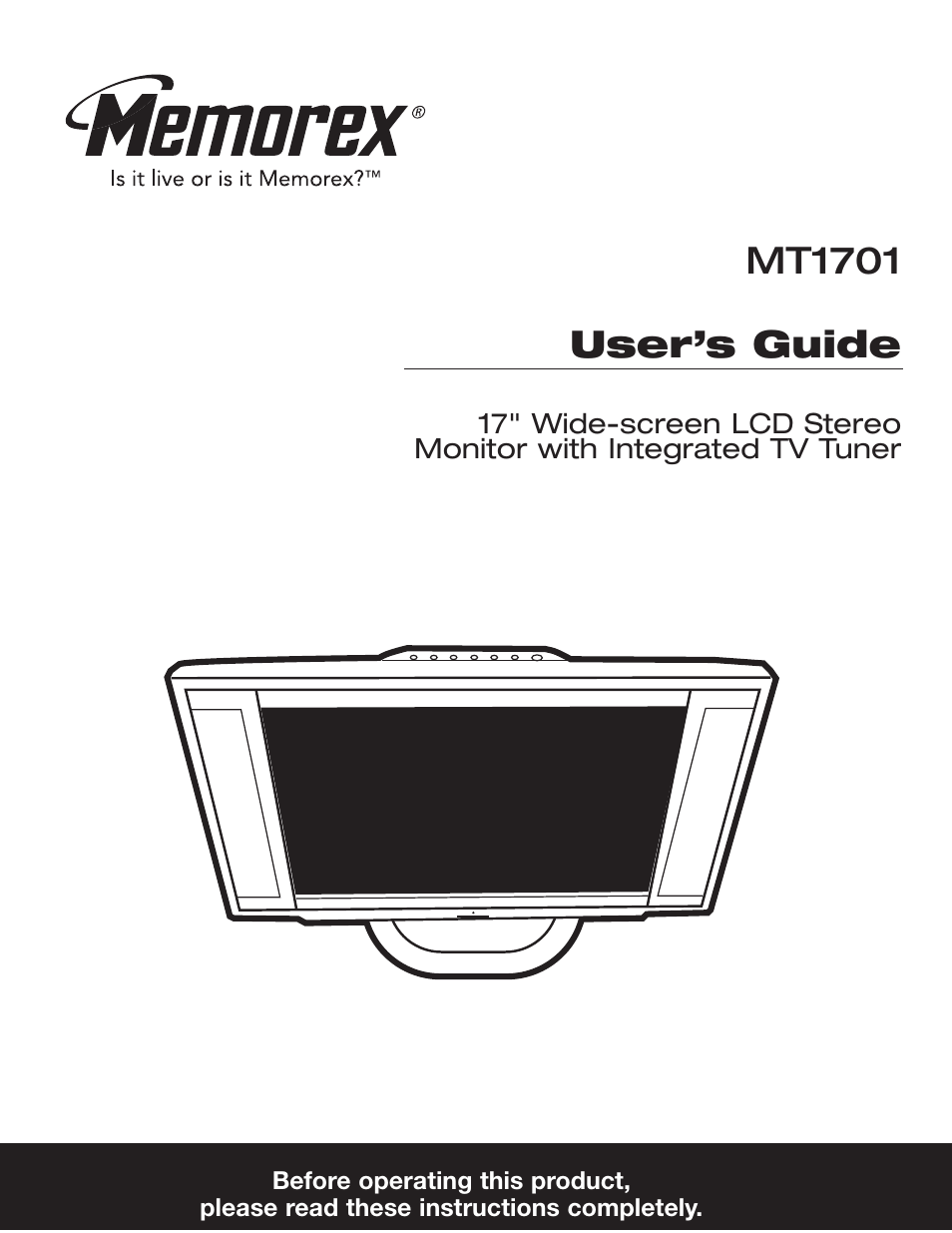 Memorex MT1701 User Manual | 33 pages