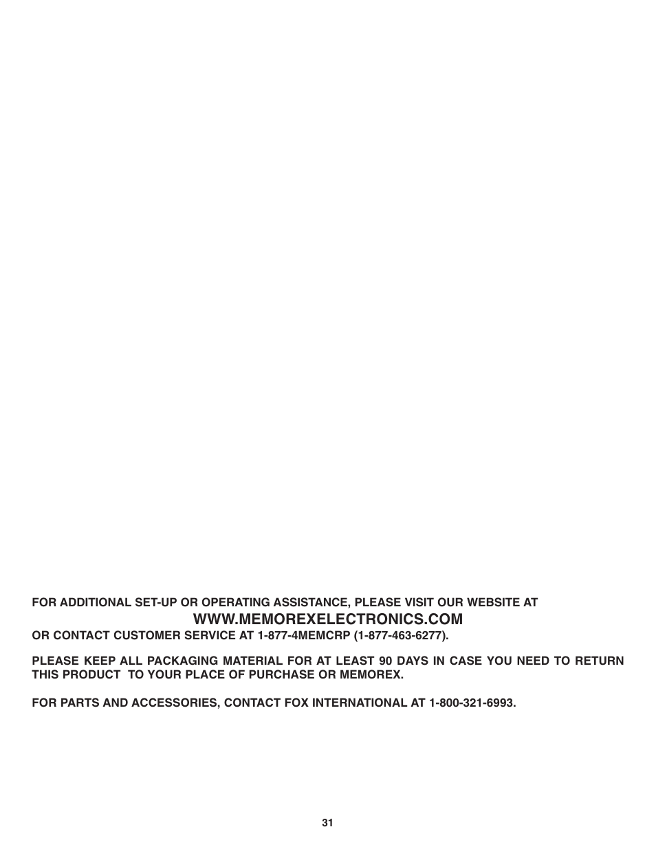 Memorex MT1701 User Manual | Page 32 / 33