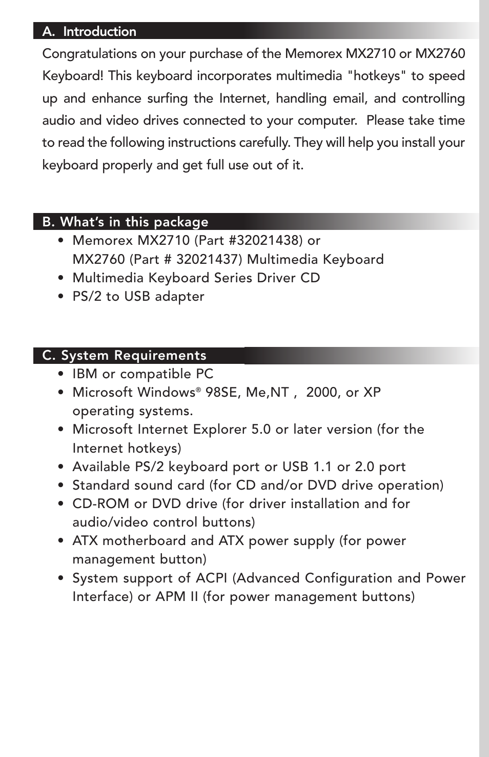 Memorex MX2760 User Manual | Page 3 / 12