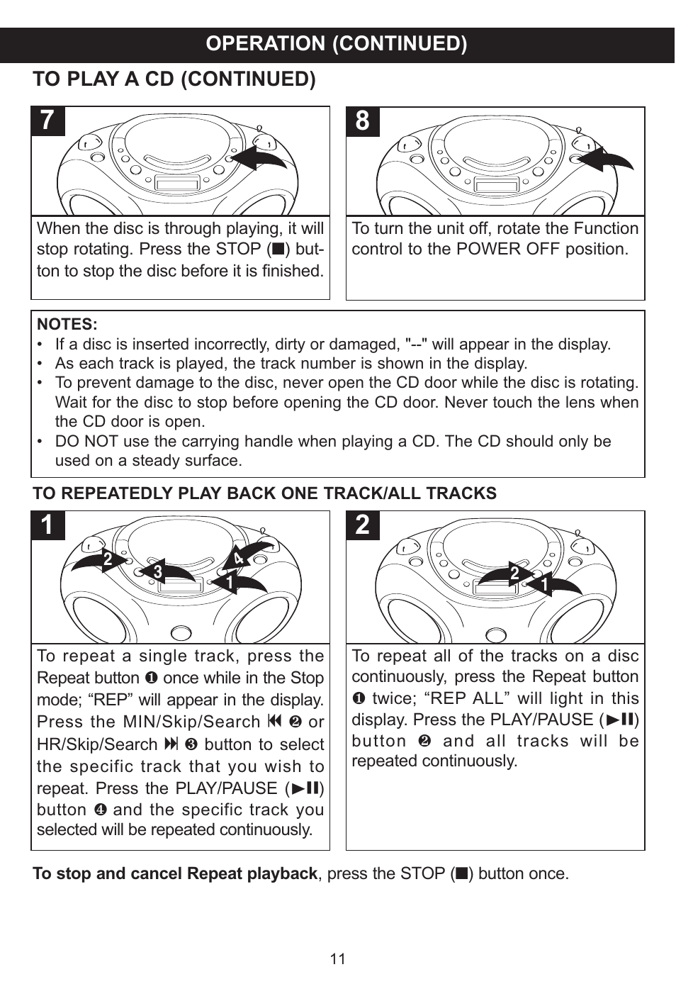 Memorex MP3851SP User Manual | Page 12 / 36