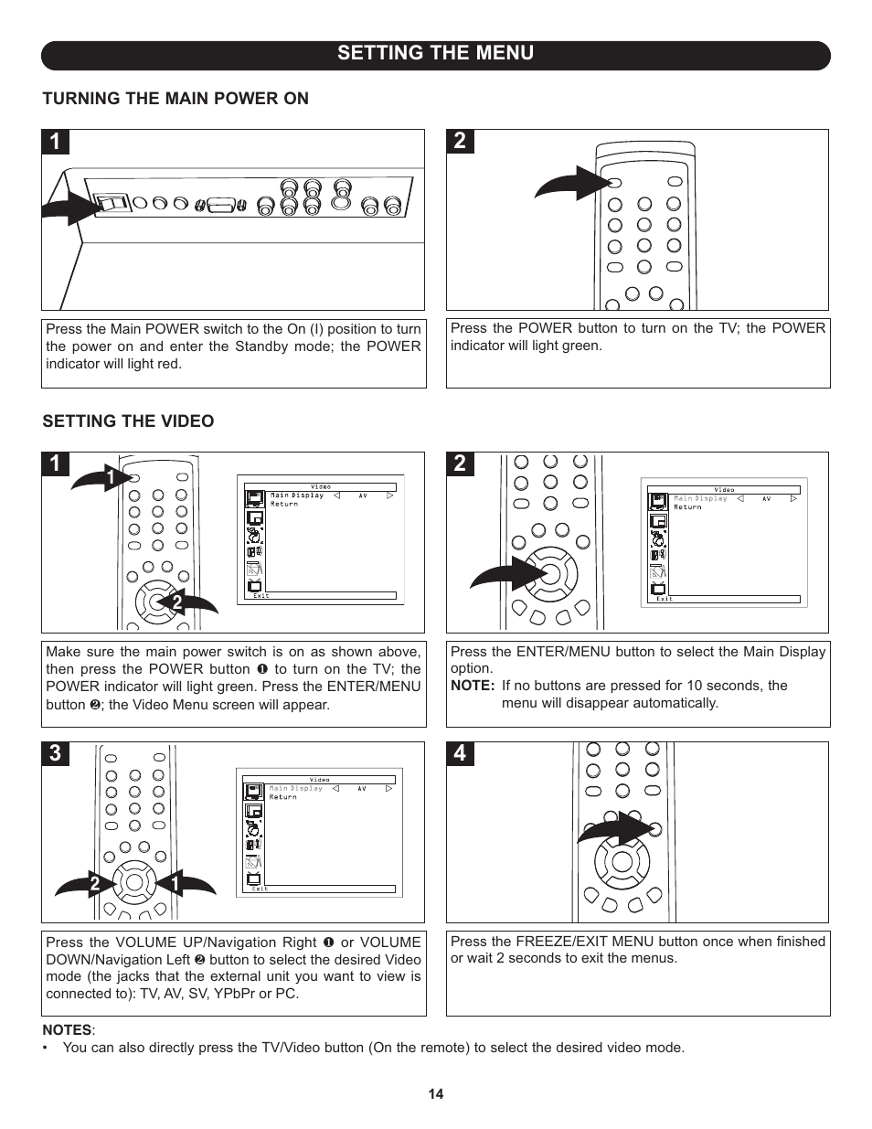 Setting the menu | Memorex MLT2022 User Manual | Page 15 / 37