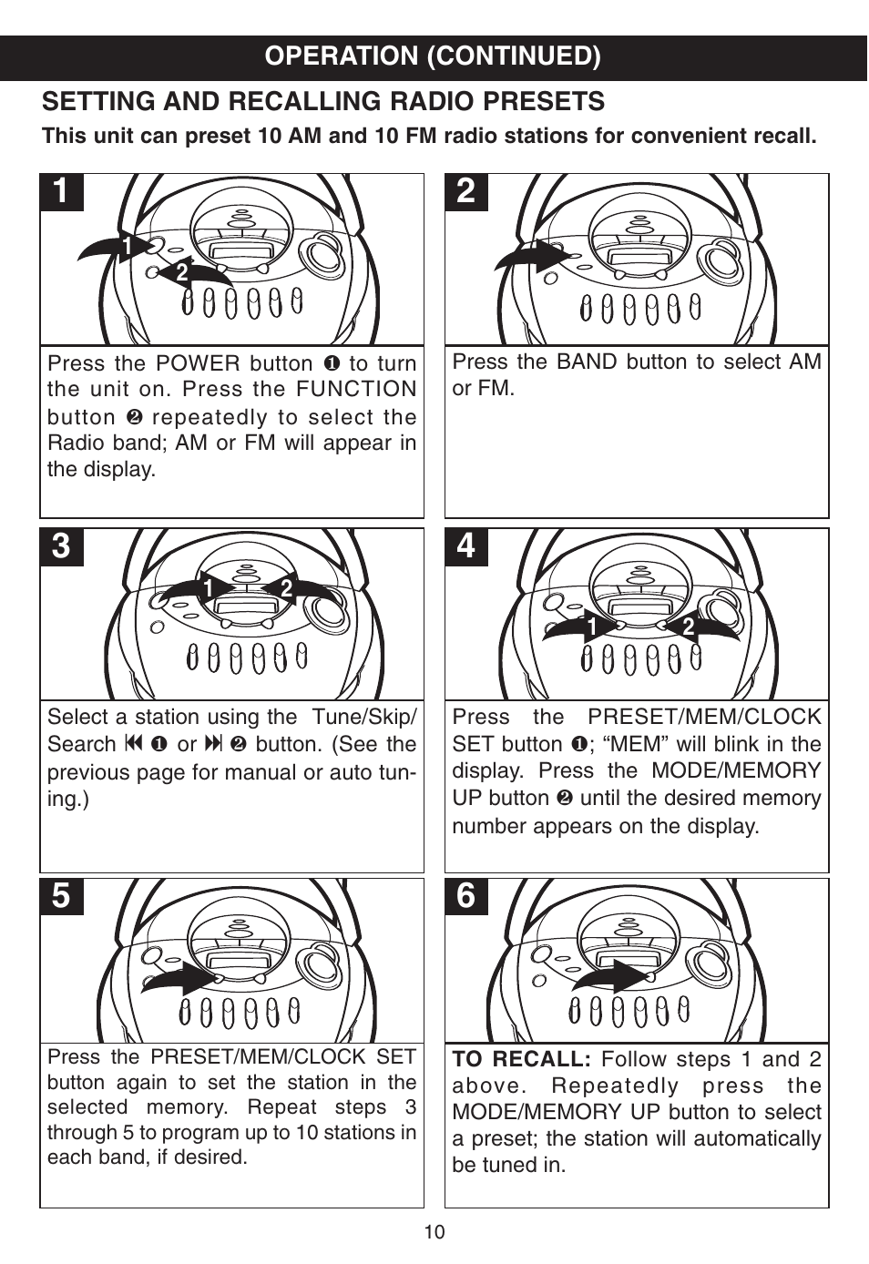 Memorex MP3225 User Manual | Page 11 / 24