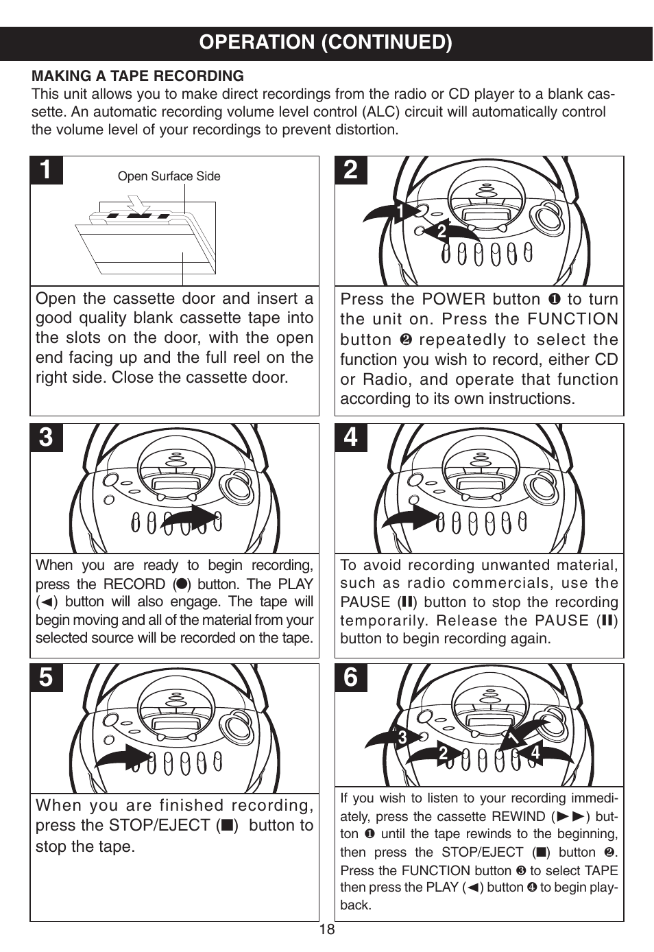 Operation (continued) | Memorex MP3225 User Manual | Page 19 / 24