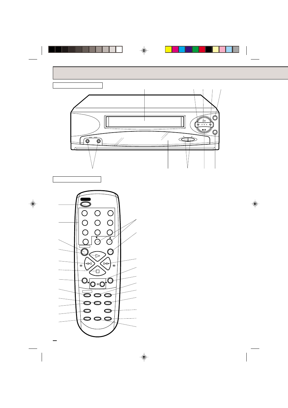 Ubicacion de los controles, Parte delantera control remoto | Memorex MVR2040A User Manual | Page 32 / 48