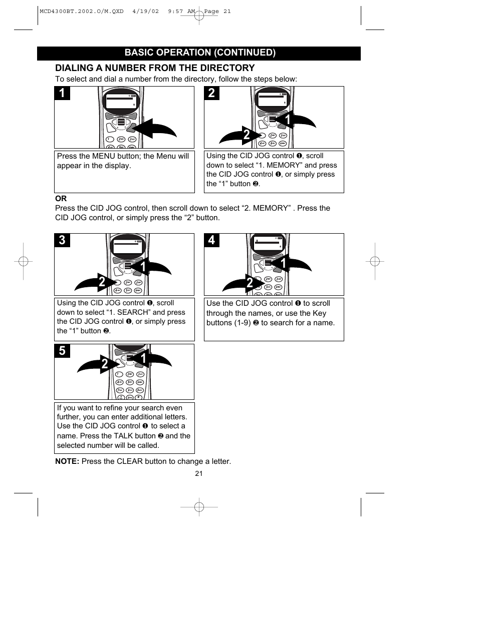 And the selected number will be called | Memorex MCD4300BT User Manual | Page 22 / 37