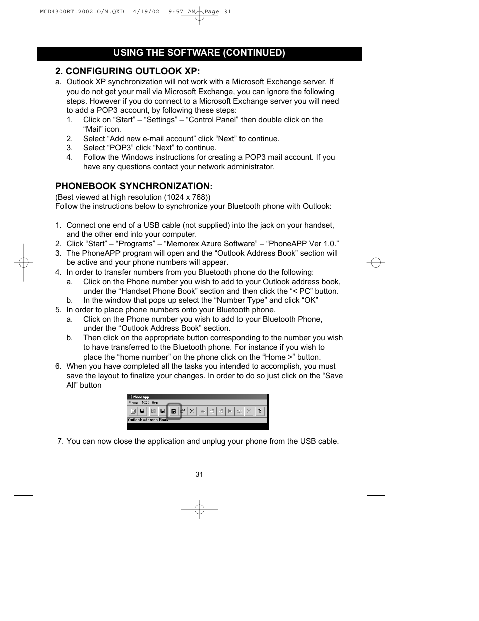 Memorex MCD4300BT User Manual | Page 32 / 37