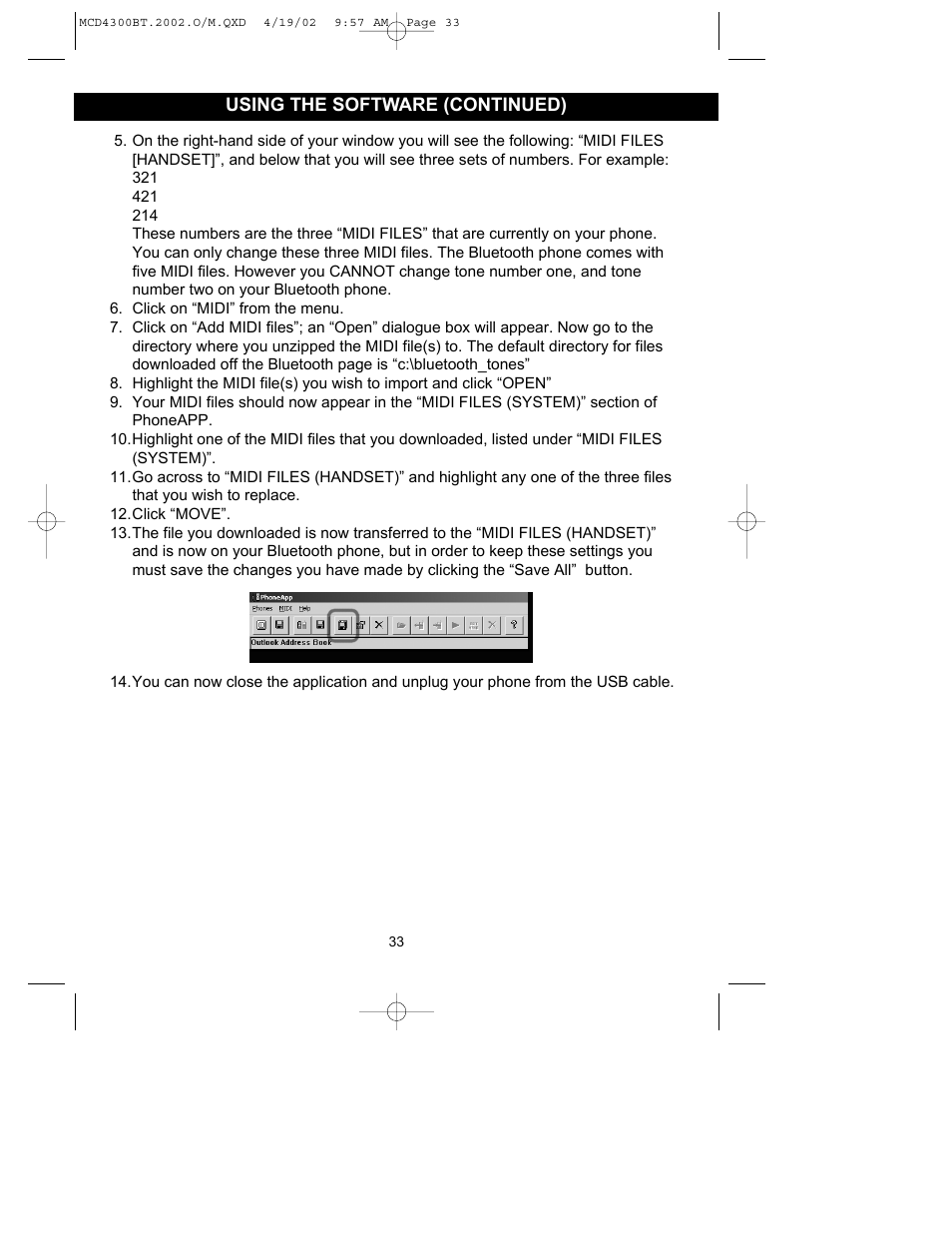 Memorex MCD4300BT User Manual | Page 34 / 37