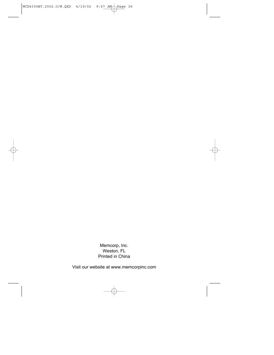 Memorex MCD4300BT User Manual | Page 37 / 37