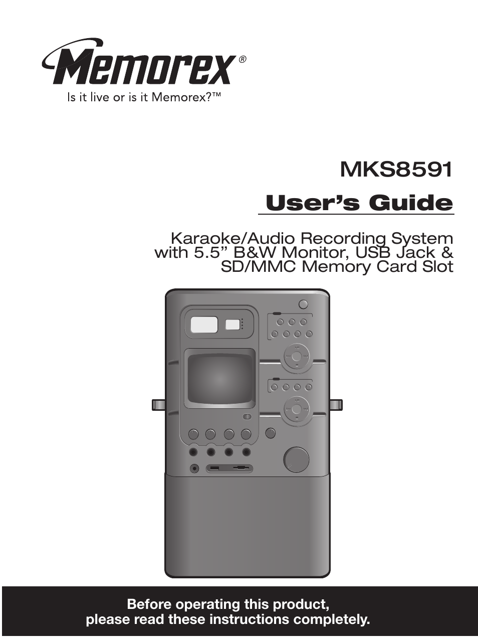 Memorex MKS8591 User Manual | 23 pages