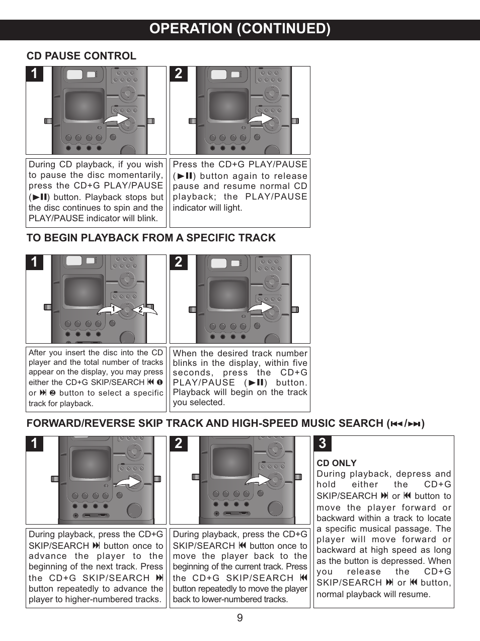 Operation (continued) | Memorex MKS8591 User Manual | Page 10 / 23