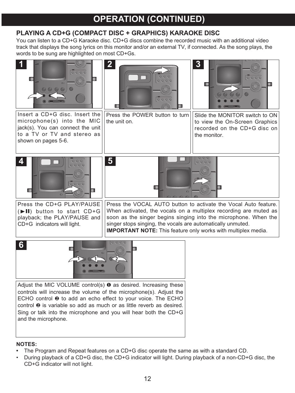 5operation (continued) | Memorex MKS8591 User Manual | Page 13 / 23