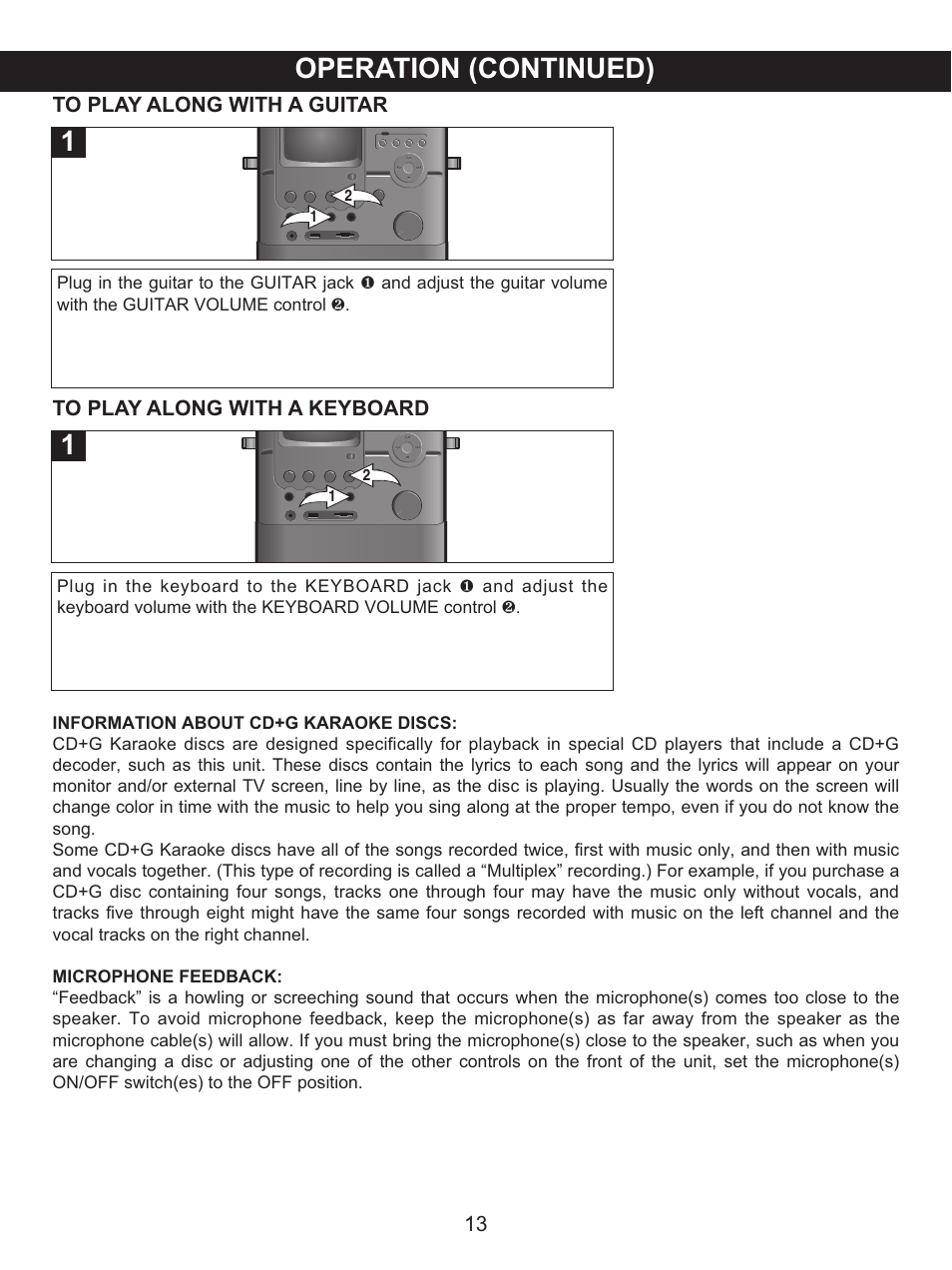 Operation (continued) | Memorex MKS8591 User Manual | Page 14 / 23