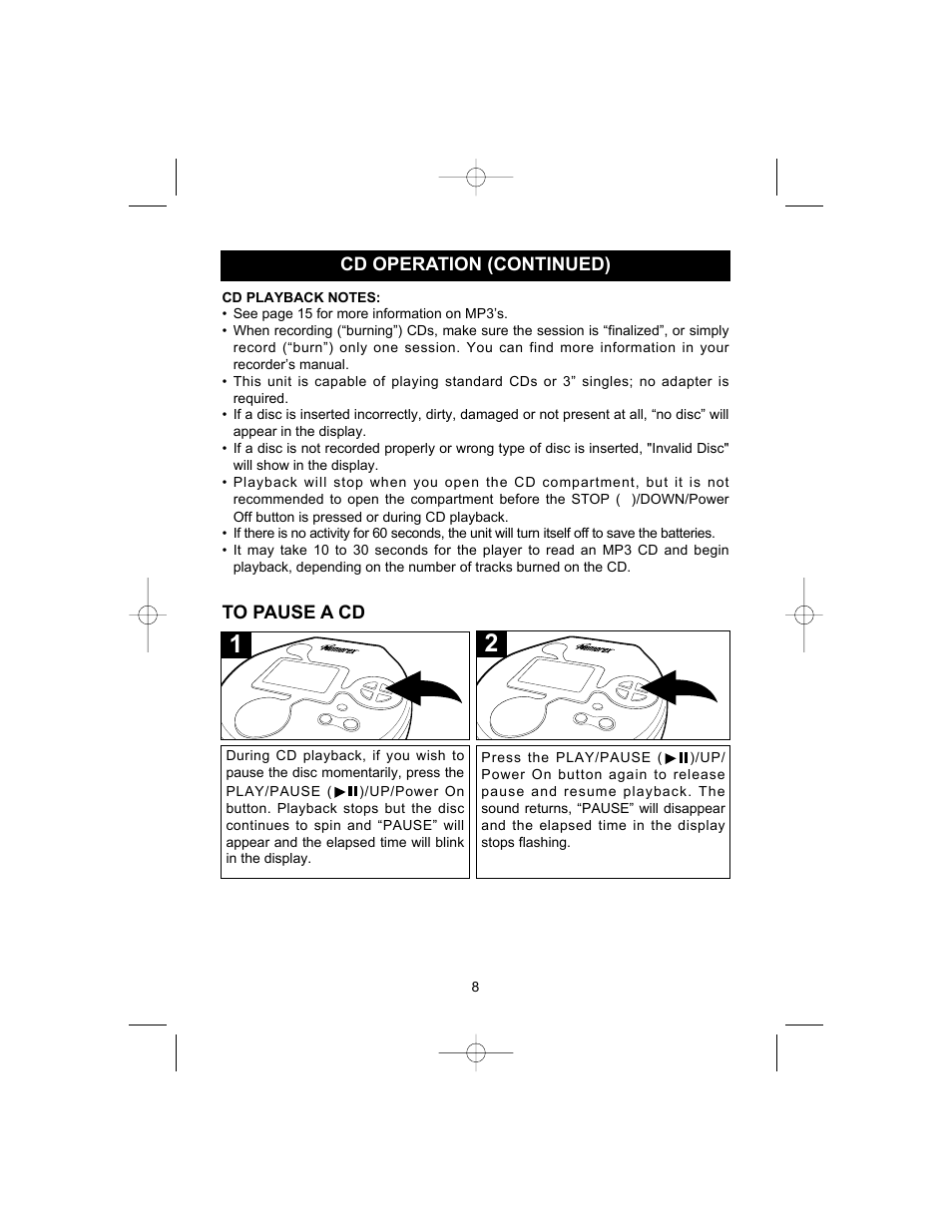 Memorex MPD8807CP User Manual | Page 9 / 23
