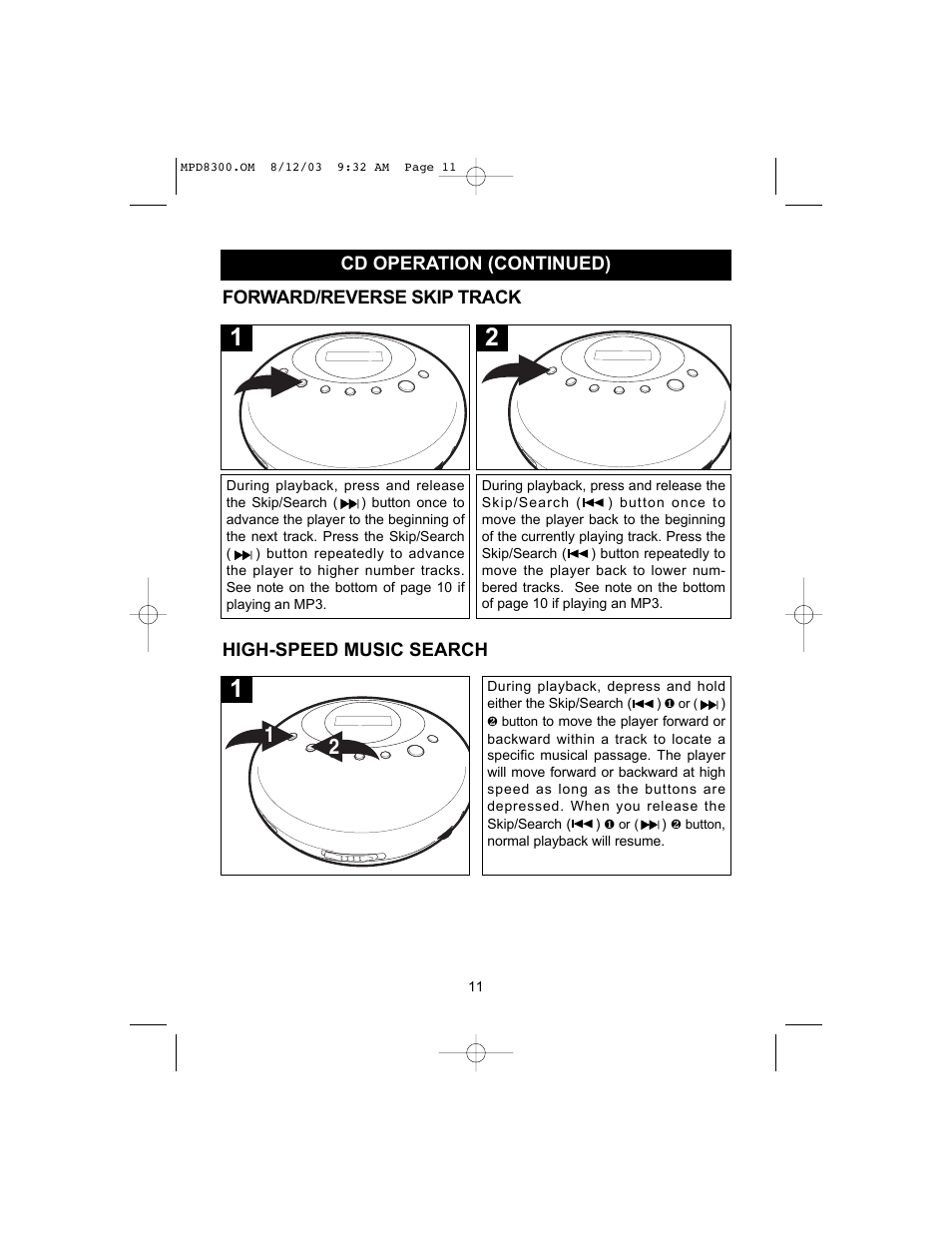 Memorex MPD8300 User Manual | Page 12 / 24