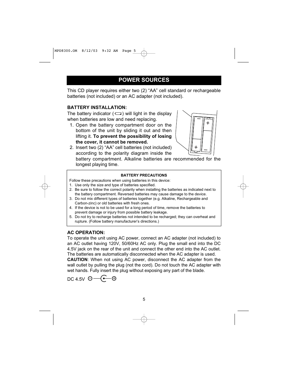 Memorex MPD8300 User Manual | Page 6 / 24