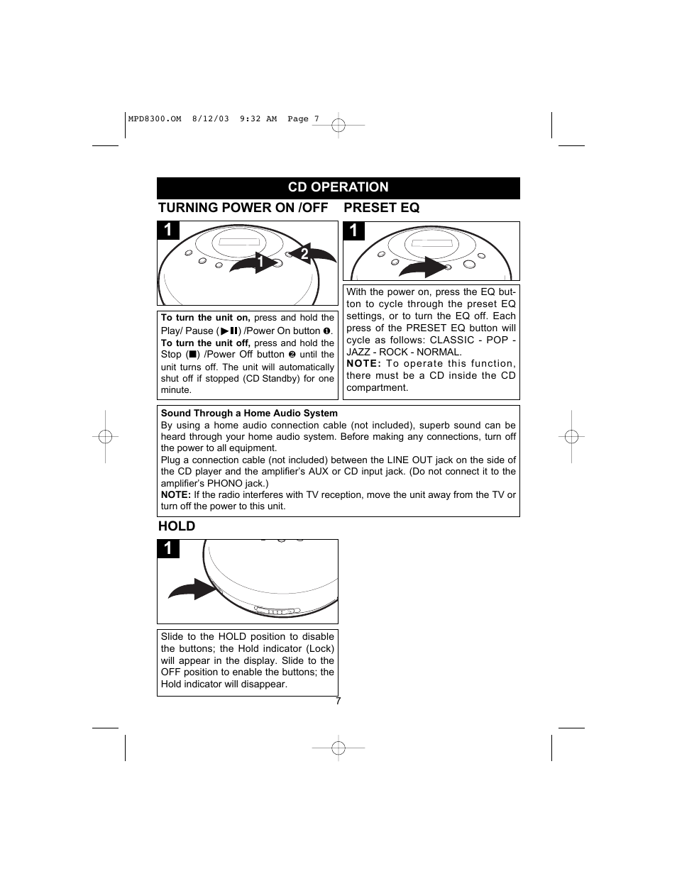 Memorex MPD8300 User Manual | Page 8 / 24