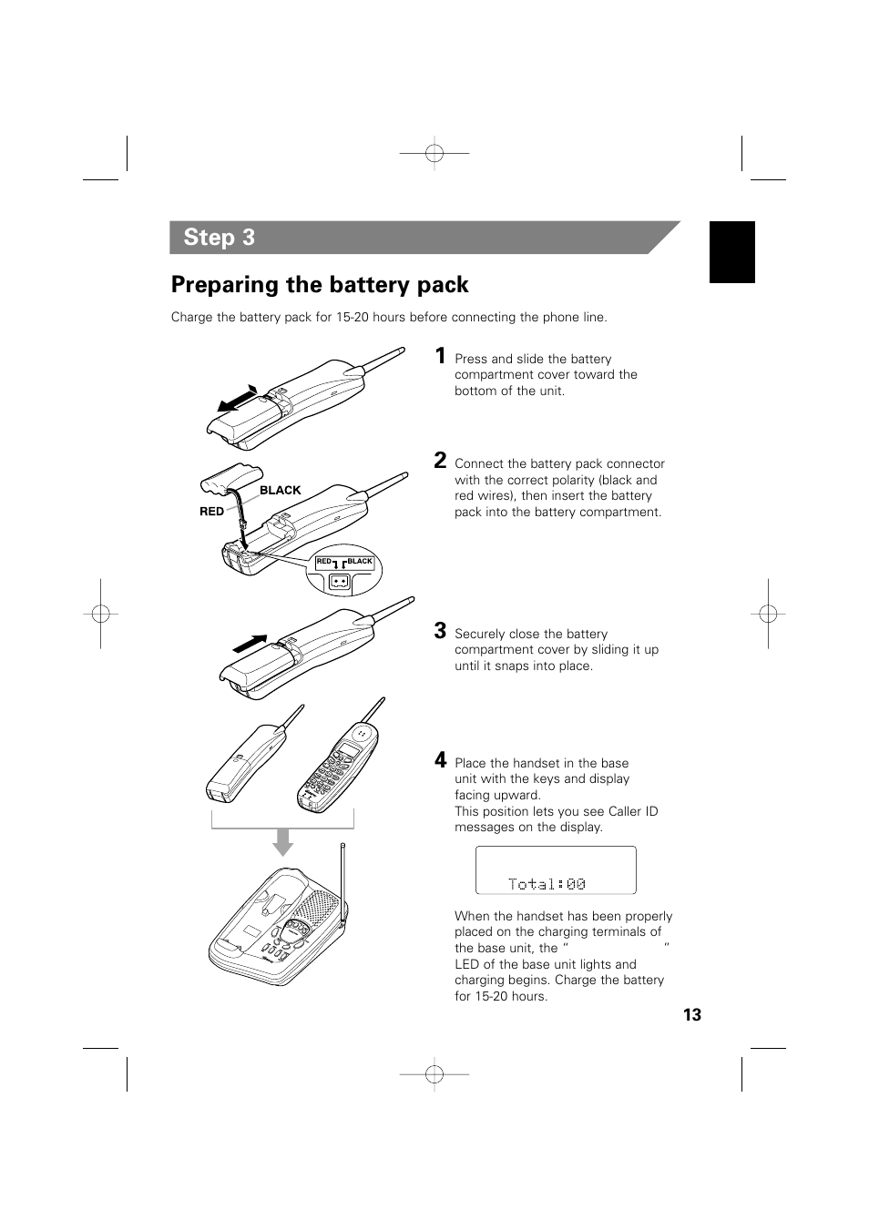 Step 3 preparing the battery pack | Memorex MPH6990 User Manual | Page 14 / 57