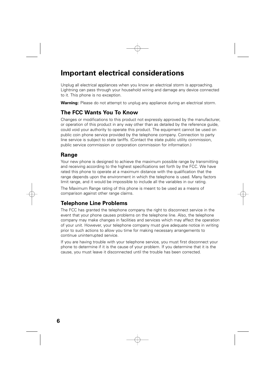 Important electrical considerations | Memorex MPH6990 User Manual | Page 7 / 57