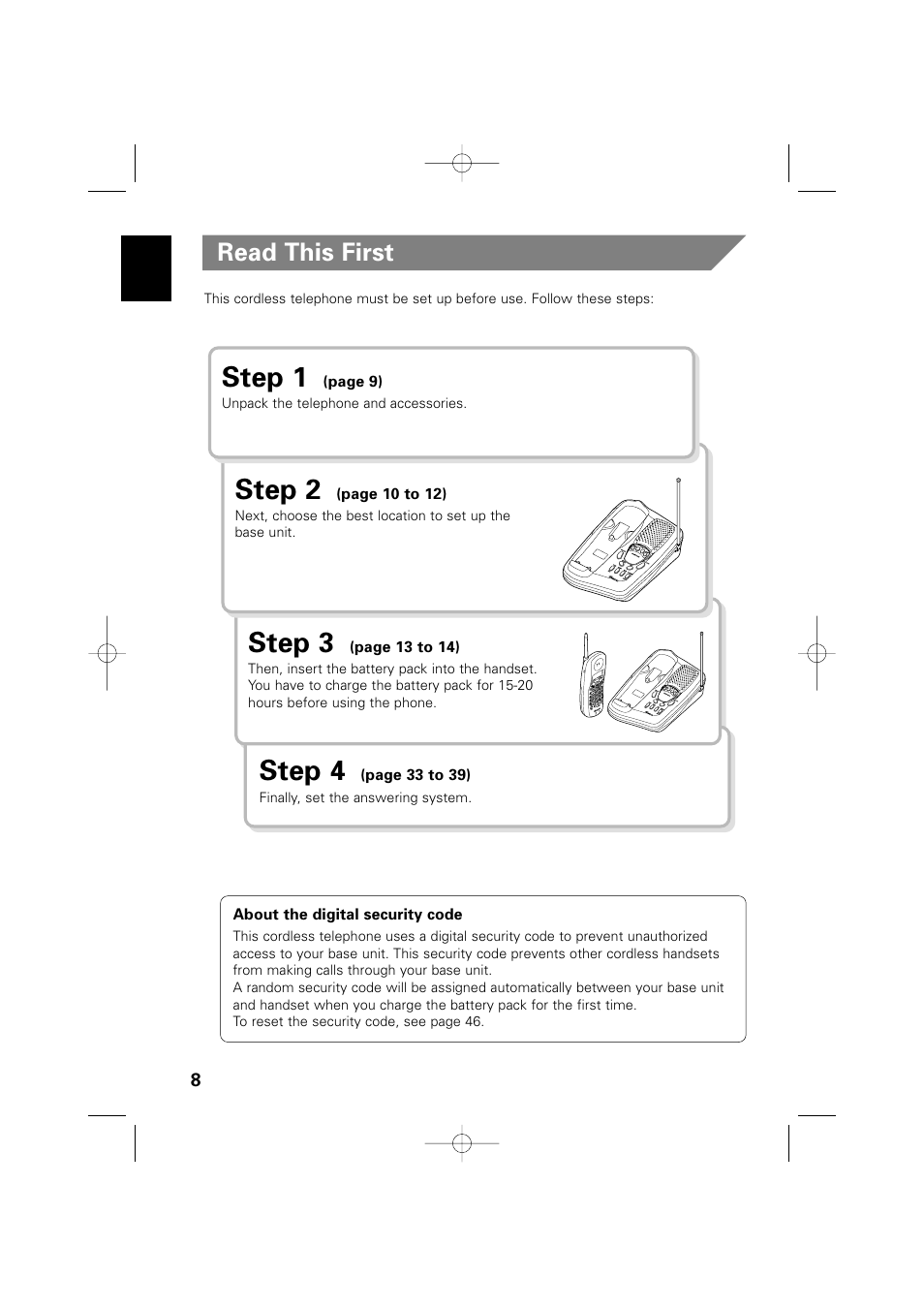 Step 1, Step 2, Step 3 | Step 4, Read this first | Memorex MPH6990 User Manual | Page 9 / 57