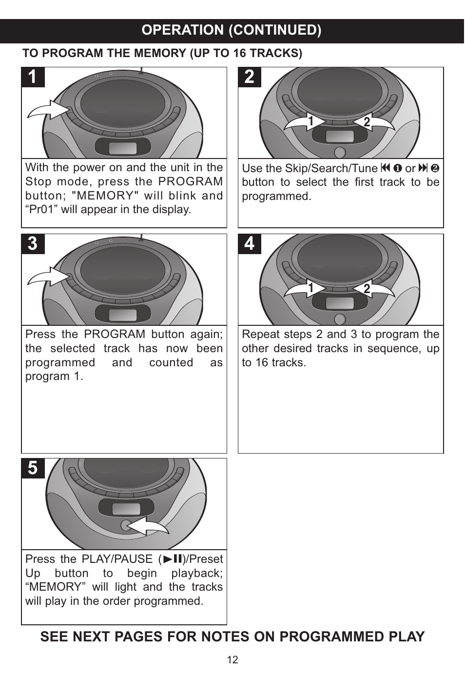 Memorex MP3848 User Manual | Page 13 / 36