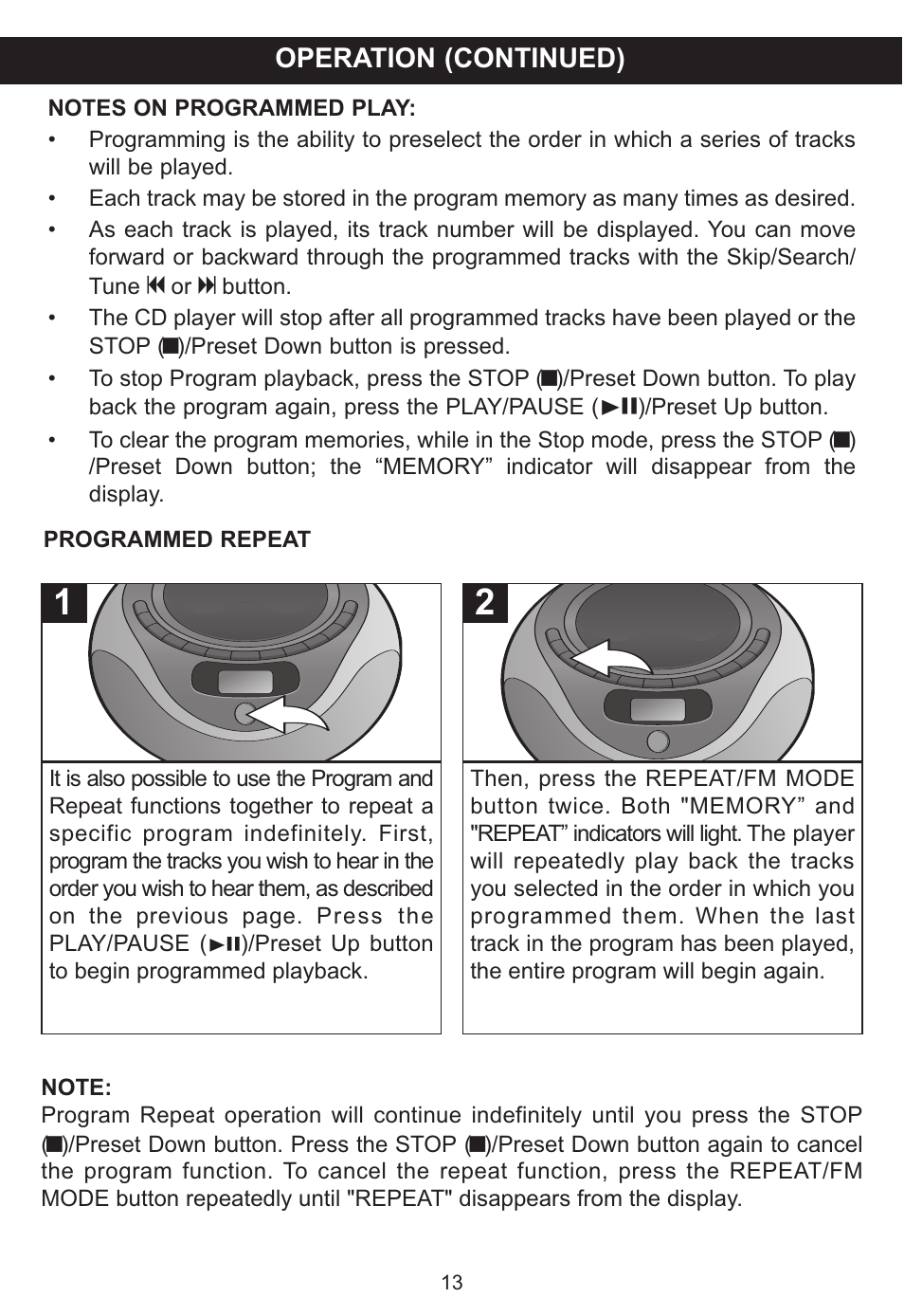 Memorex MP3848 User Manual | Page 14 / 36