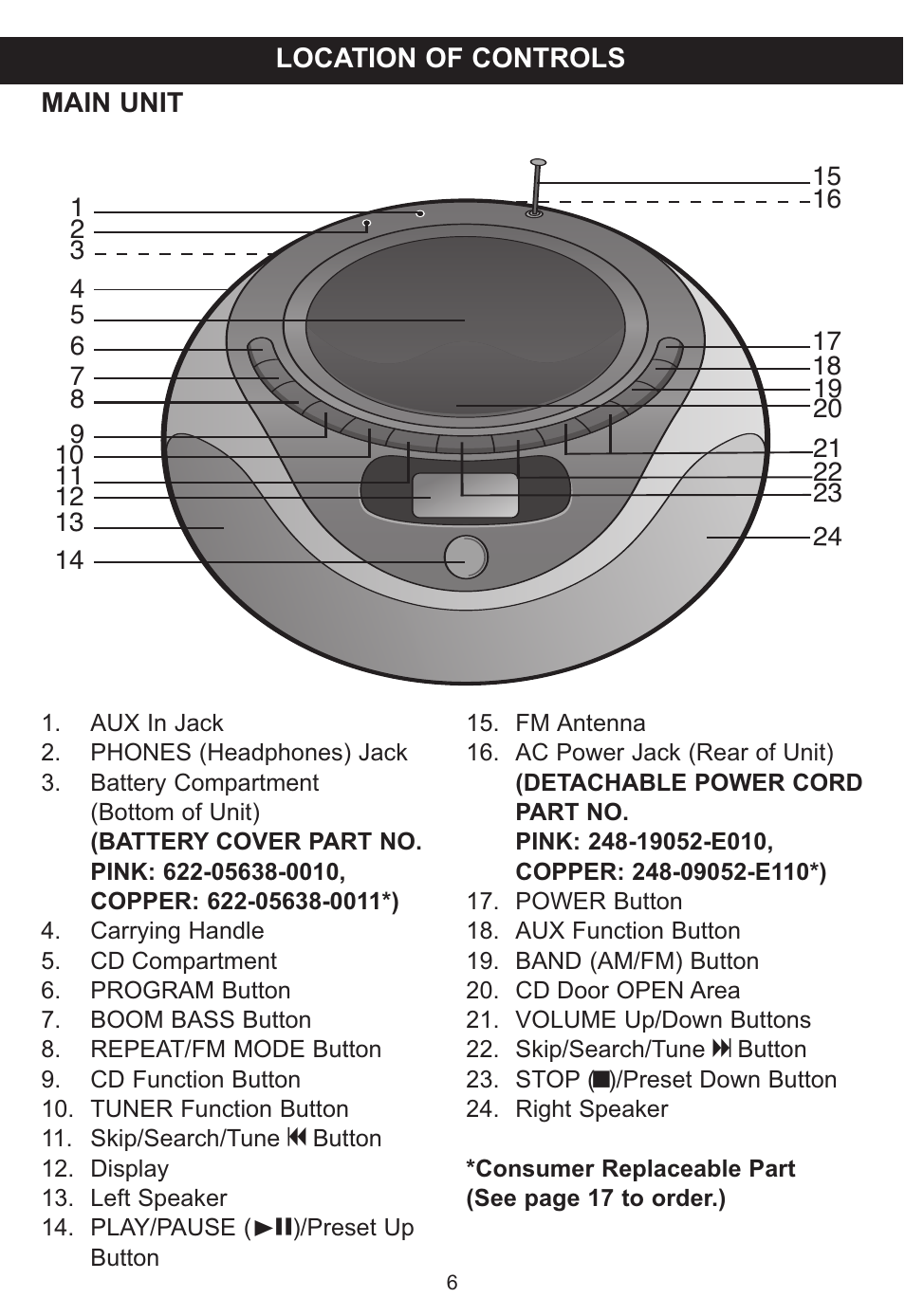Memorex MP3848 User Manual | Page 7 / 36