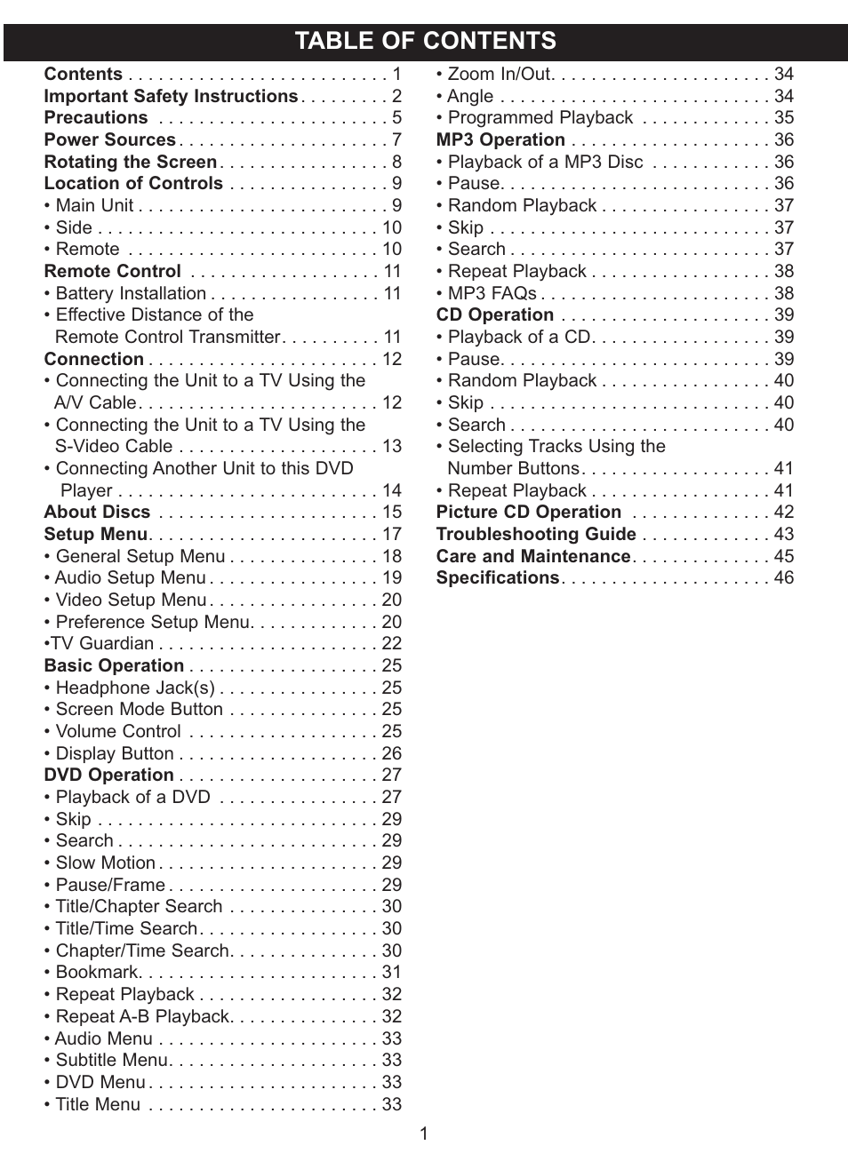 Memorex MVDP1085 User Manual | Page 2 / 94