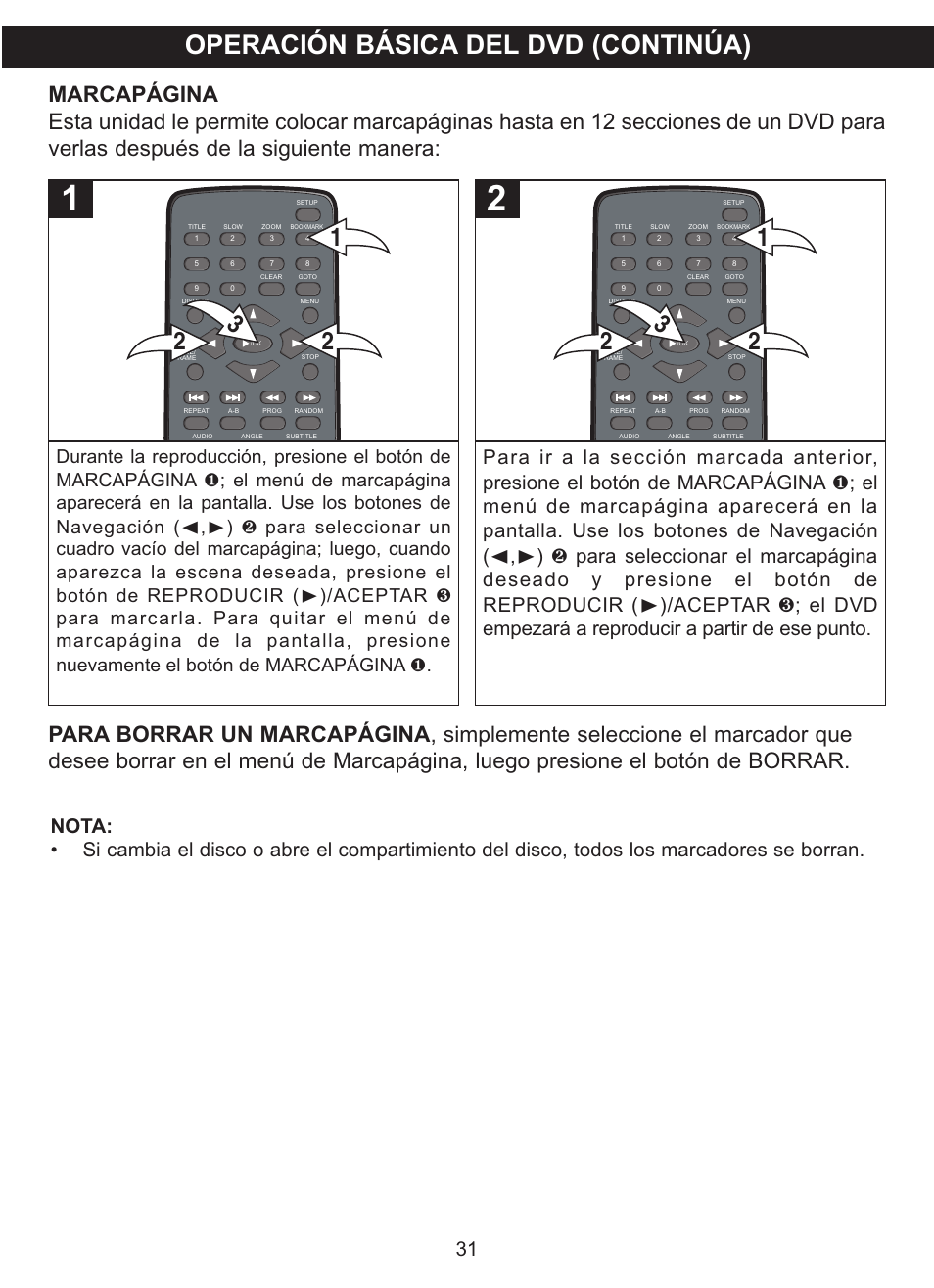 Operación básica del dvd (continúa) | Memorex MVDP1085 User Manual | Page 78 / 94
