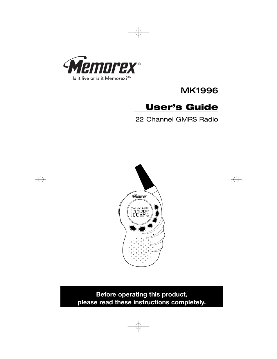 Memorex MK1996 User Manual | 17 pages