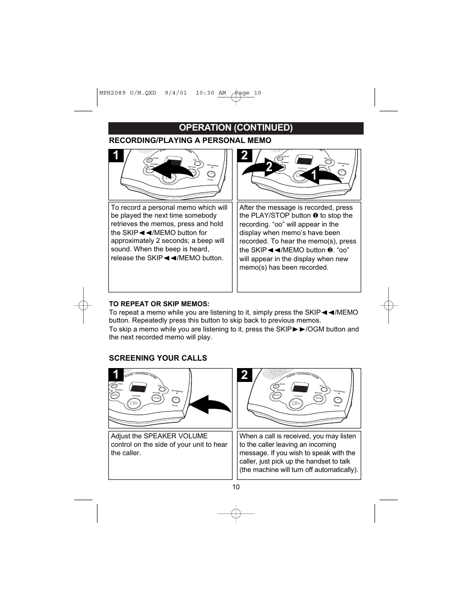 Memorex MPH2089 User Manual | Page 11 / 21