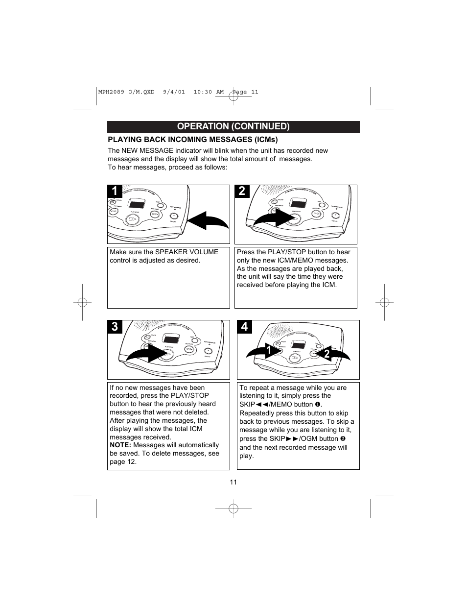 Memorex MPH2089 User Manual | Page 12 / 21