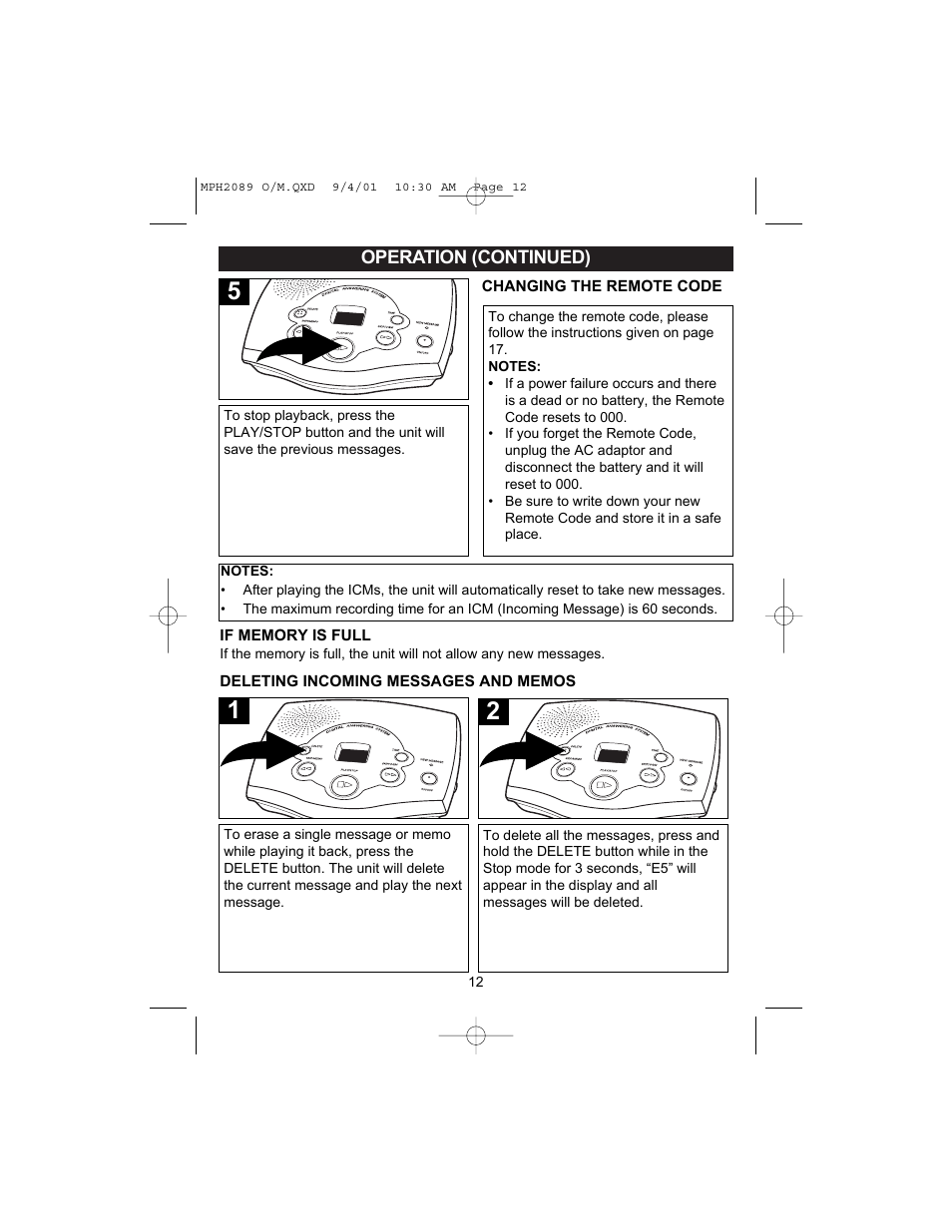 Memorex MPH2089 User Manual | Page 13 / 21